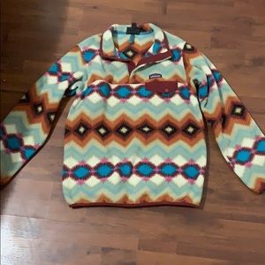 Patagonia fun pattern fleece.